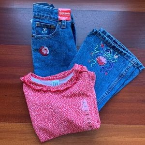 NWT GAP 2pc Jeans & Top Sz 5